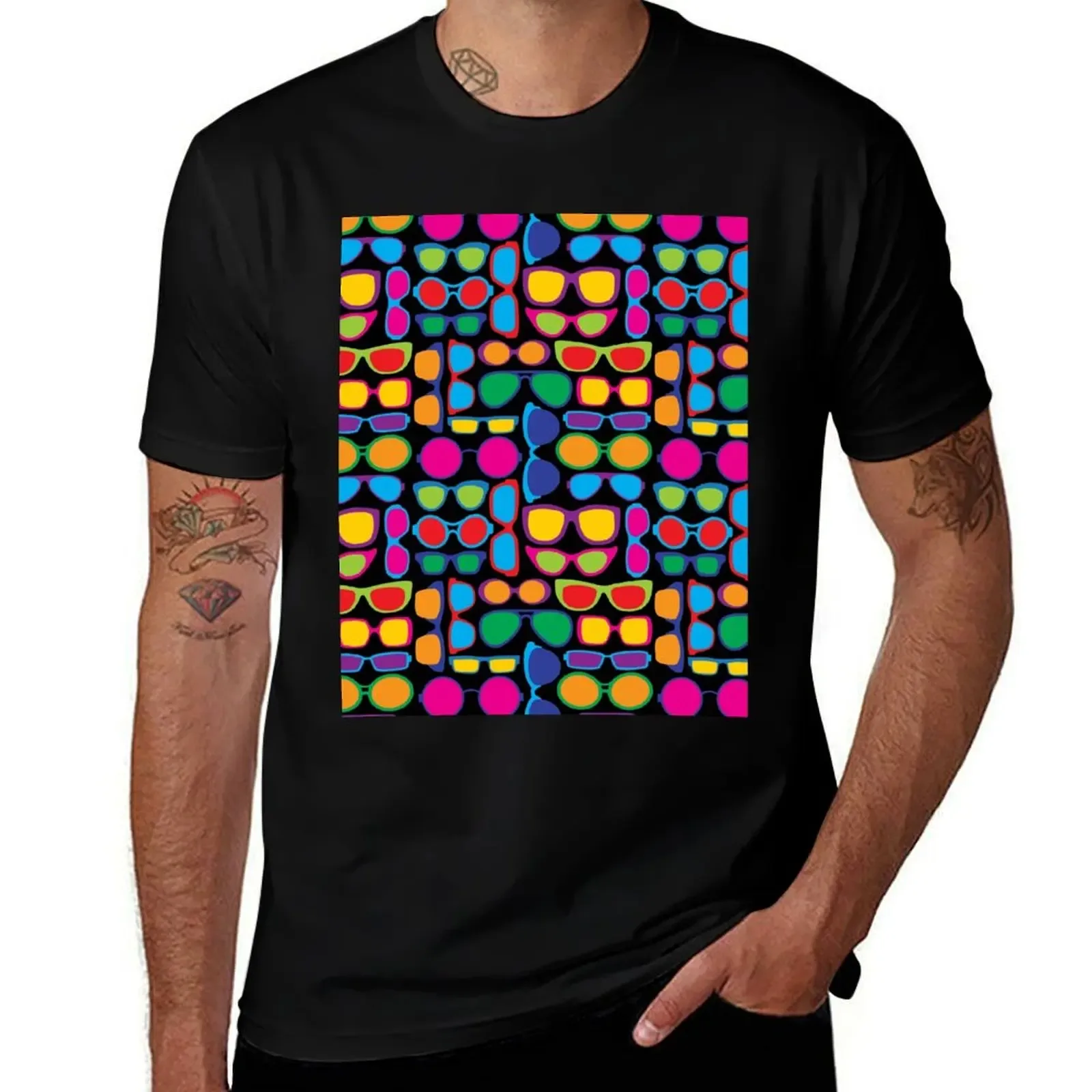 Eyeglasses Pattern T-Shirt Worker Basic Short Sleeve Tee - Aliexpress - FashionsVida