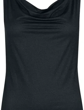 Top - Basic Top - S bis M - für Damen - Größe M - schwarz - Frauen - female - Black Premium by EMP - FashionsVida