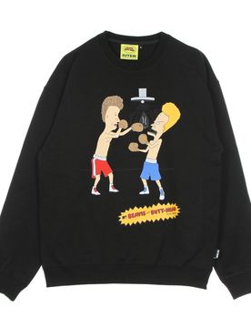 Felpa Leggera Girocollo Uomo B& B Knockout Crewneck Black
