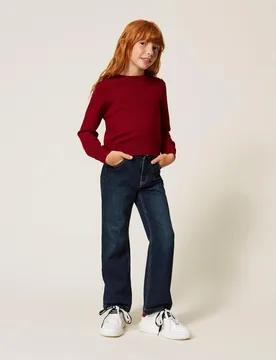 Twinset Jean ample cinq poches - TWINSET - FashionsVida