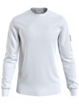 Para hombre. J30J323485 Sudadera Waffle (XXS), Casual, Manga larga, Algodón Orgánico, Sostenible