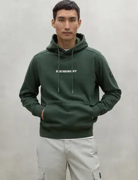 Sudadera de hombre con capucha y bolsillo canguro - Ecoalf - FashionsVida