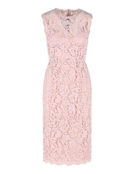 Vestito rosa in misto cotone