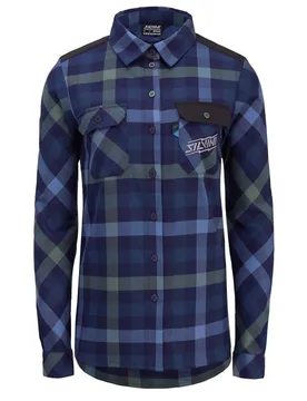 Camicia A Maniche Lunghe Briona Navy / Garden - SILVINI - FashionsVida