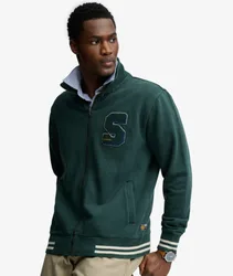 Superdry Herren Vintage Athletic Trainingsjacke Green - Größe: M