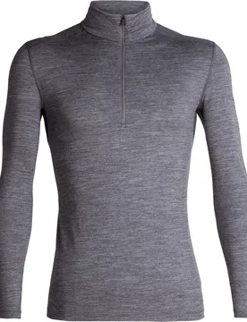Unterwäsche aus Merinowolle – Herren – Merino 200 Oasis LS Half Zip M Merino 200 Oasis LS Half Zip Gritstone Heather für - Icebreaker - FashionsVida