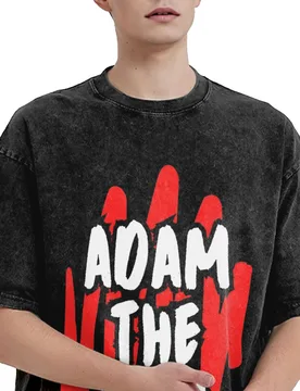 Fun Adam The Woo T-Shirts for Men Round Collar 100% Cotton Washed T Shirt Short Sleeve Tee Shirt Plus Size Clothing - Aliexpress - FashionsVida