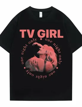 Cults TV Girl One Night Only Graphic Print Tshirt Unisex Vintage Tees Men Women Casual Oversized T Shirt Man Cotton Tops T-shirt - Aliexpress - FashionsVida