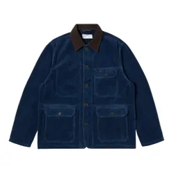 Giacca utility jacket recycled indigo cord - indigo