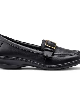 Women's Wide Fit 'Opal' Loafers in Black Size: 5 - Black - Size: 5 - Hotter - FashionsVida