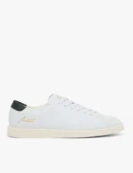 Leather Lace Up Trainers Soft White male