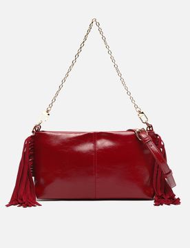 Flecho piccola borsa da sera con frange