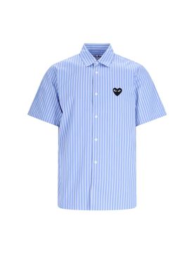 Comme Des Garçons Play Men's T-Shirt with Back Emblem