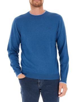 SUN68 Maglia misto lana BLU XXL