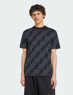 T-SHIRT MONOGRAM AOP XL Black