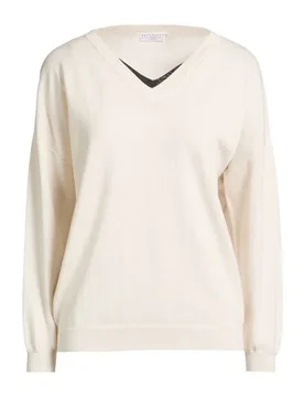 Pullover Damen Elfenbein XS Damen - Brunello cucinelli - FashionsVida