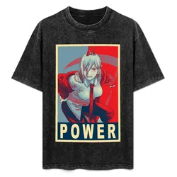 Power Poster T-Shirt Plus Size Summer Short Sleeve T-Shirt