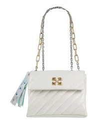 Schultertasche Damen Elfenbein -- Damen