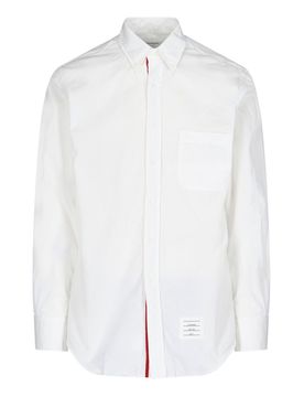 Camicia con grosgrain signature