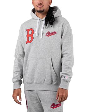 Hooded Sweatshirt Grey / Red M Herren