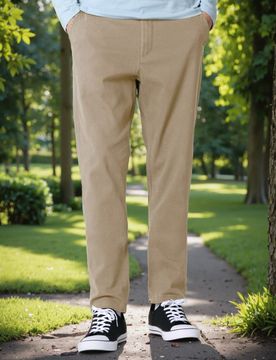 Pantaloni chino slim - beige