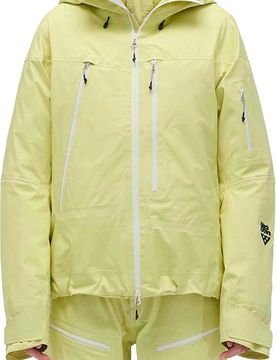 Wasserfeste und atmungsaktive Skijacke W 3L Freebird Jkt Wax Yellow für Damen Größe M Gelb