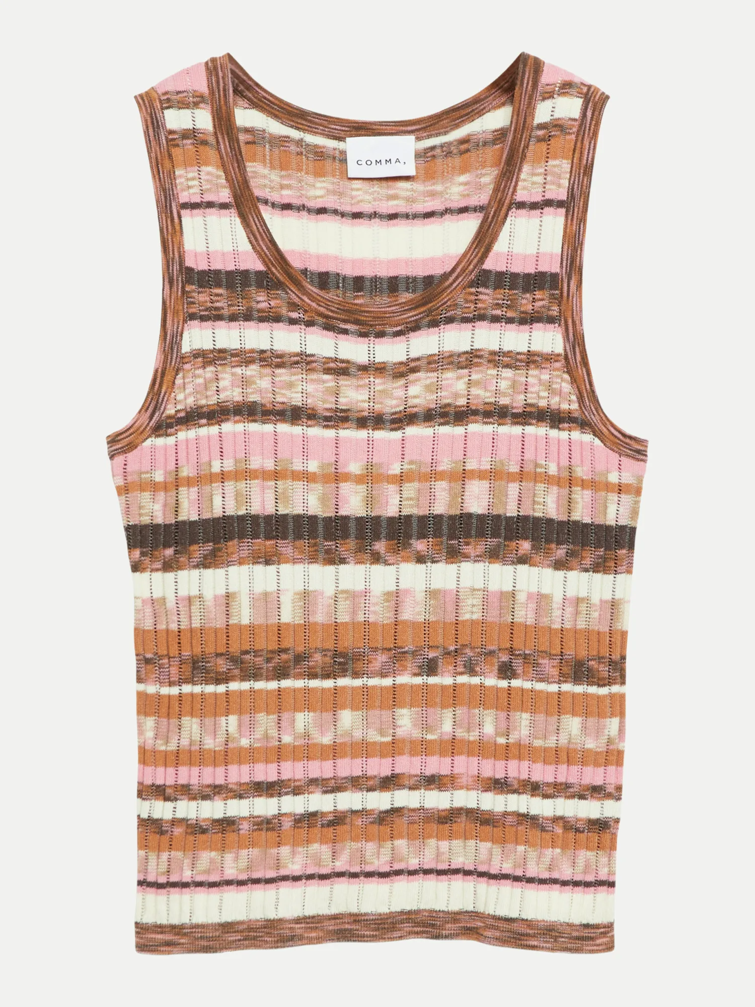 Strukturiertes Top Mehrfarbig 36 - Comma - FashionsVida