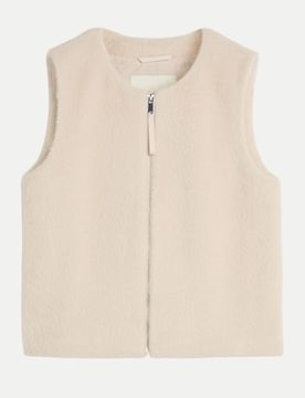 Weiche Weste Beige M