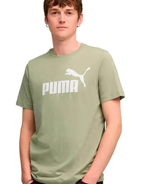 Essentials no 1 logo camiseta manga corta hombre Verde (XL) - Puma - FashionsVida
