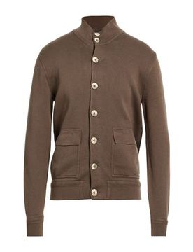 Strickjacke Herren Khaki 42 Herren