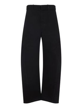 Pantaloni con cintura attorcigliata