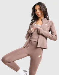 Pipe Full Zip Top - Damen, Braun - female - Size: XS