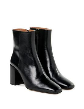 Bottines à talons Daphné en cuir