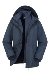 Women's Fell 3 in 1 Jacket Water Resistant Rain Coat in Navy Size: 12 - Navy - Size: 12