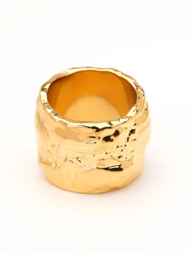 VAROLE Features a Textured Design Chunky Rings For Women Gold Color Party Ring Fashion Jewelry Holiday Bague - Aliexpress - FashionsVida