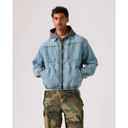 Chaqueta vaquera de hombre tipo bomber