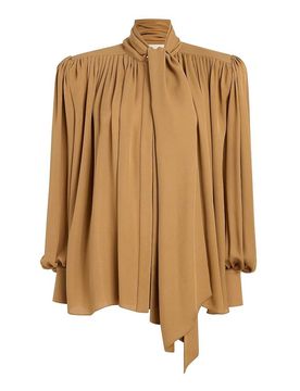Khaite Camicia Vali Ocra Dorata
