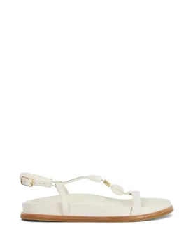 Women's 'Lottee' Leather Sandals in White Size: 7 - White - Size: 7 - Dune london - FashionsVida