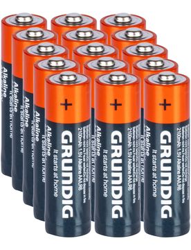 Batterie Großpackung, 18 Stück pink blau
