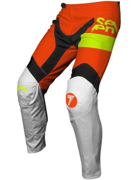 Pantaloni Moto Cross MX VOX 25.1 FRACTURE Bianco Aranc taglia 34