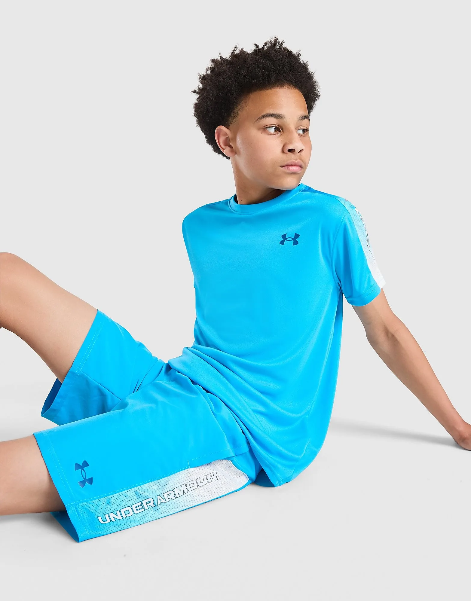Tech Fade Shorts Junior, Blau - unisex - Size: 12-13Y - Under armour - FashionsVida