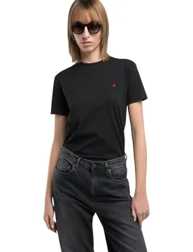 Replay Damen T-Shirt Schwarz 511333