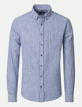 Hemd mit Kentkragen Blau XL - Casamoda - FashionsVida