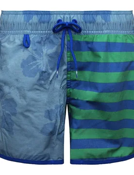 Fun Hibiscus Mens Blue/green Shorts - Multicolour - Size Small - Puma - FashionsVida