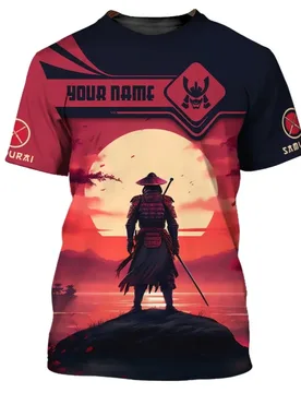 Custom Name Japan Samurai Graphic T-shirt For Men 3D Full Printed Short Sleeve Samurai Tee Shirts Tops Gift For Samurai Lovers - Aliexpress - FashionsVida