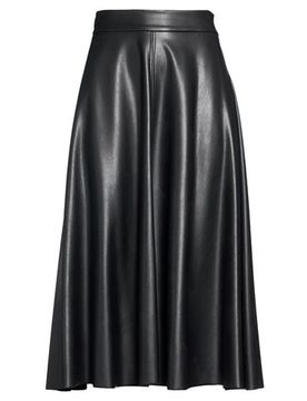 Midi-Rock Damen Schwarz 32,34,36,38,40 Damen