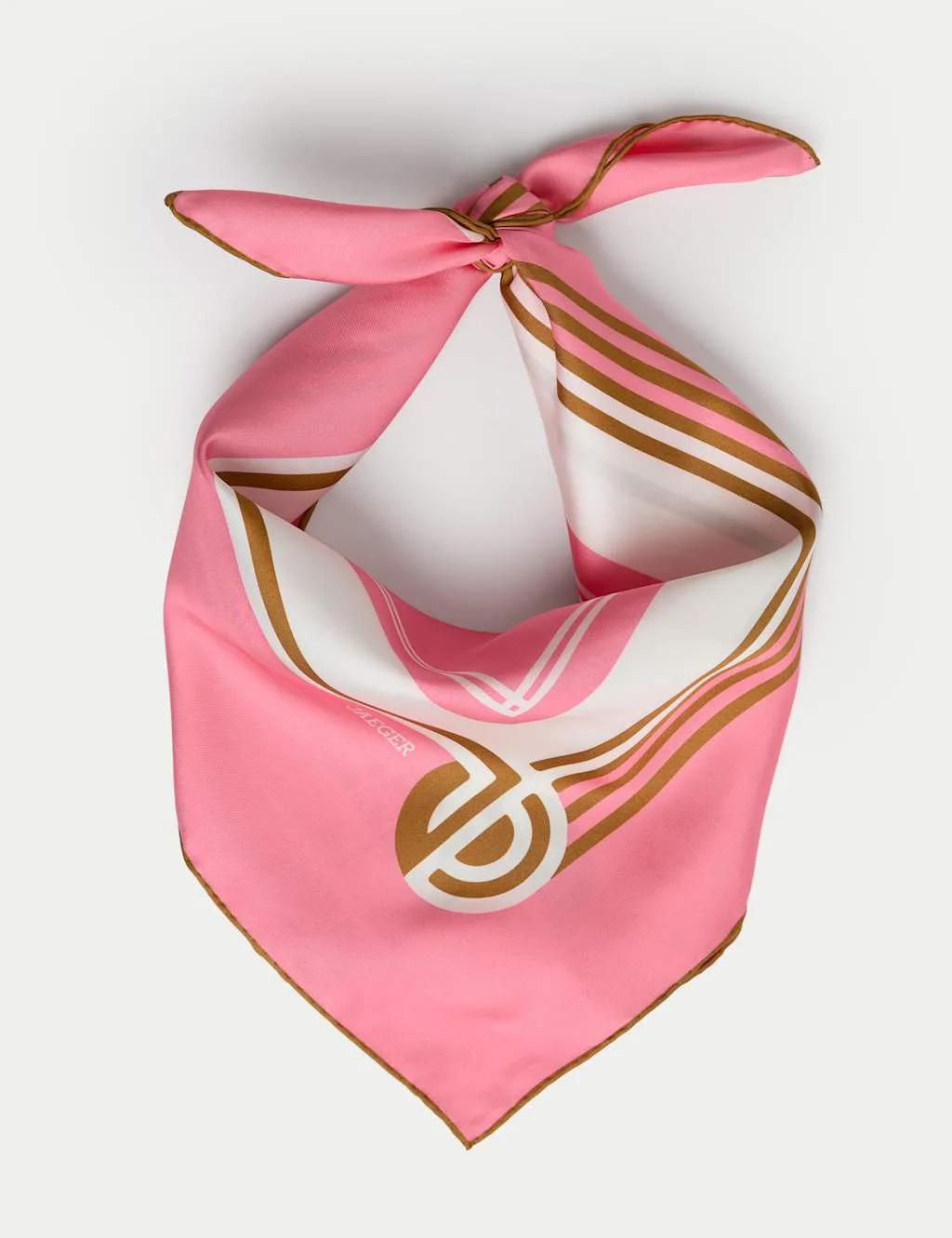 Pure Silk Square Scarf Pink Mix female - Jaeger - FashionsVida
