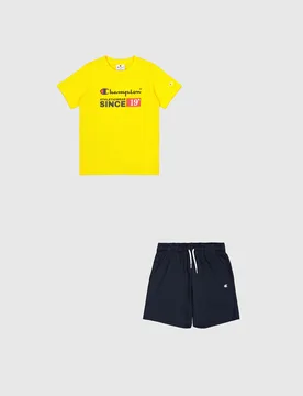 COMPLETO T-SHIRT + SHORT GRAPHIC SHOP RAGAZZO L - Champion - FashionsVida