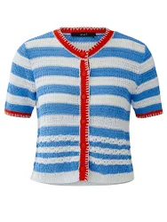 Ouí Cardigan blu 34