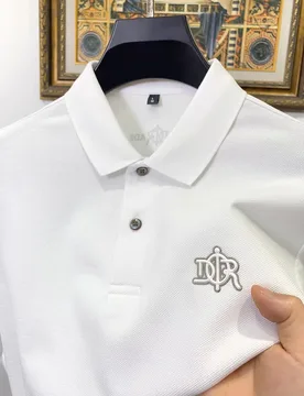 High-End Brand Men's Short Sleeve Polo Shirt 100% Pure Cotton Fashion Letter Embroidery Lightweight Comfortable Summer Lapel T-S - Aliexpress - FashionsVida